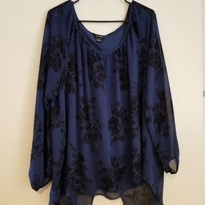 TORRID  NAVY BLUE SHEER